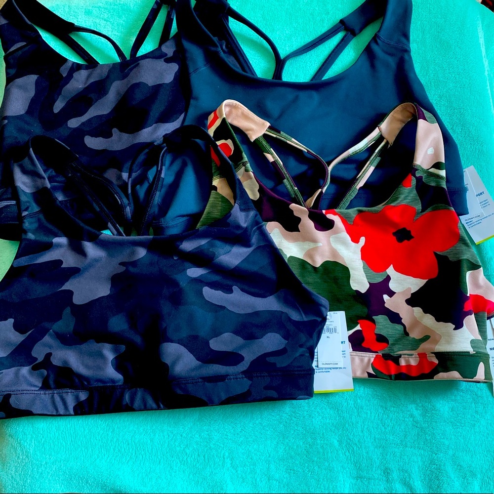 4 new medium support sports bras